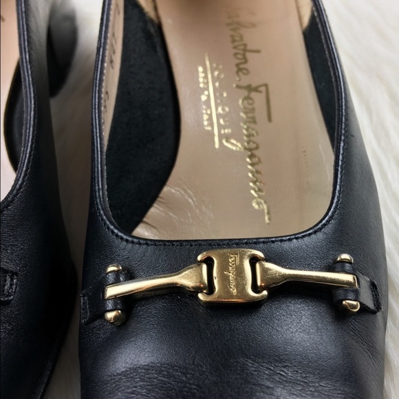 Salvatore Ferragamo Horsebit Heeled Loafer - Picture 2 of 5